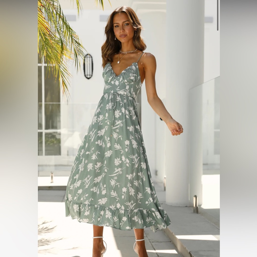 Hello Molly Restart the Game Midi Dress